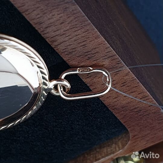 Подвеска советская из красного золота