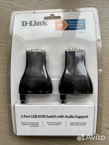 KVM переключатель D-Link KVM-221 купить в Москве | Электроника | Авито
