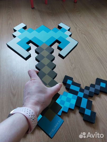 Меч и топор мягкие Майнкрафт