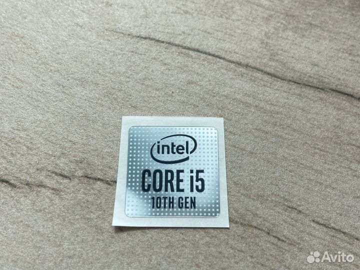 Наклейка intel core 5 10 gen