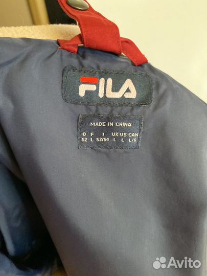 Мужская куртка fila. 3 в 1., 52-54 размер