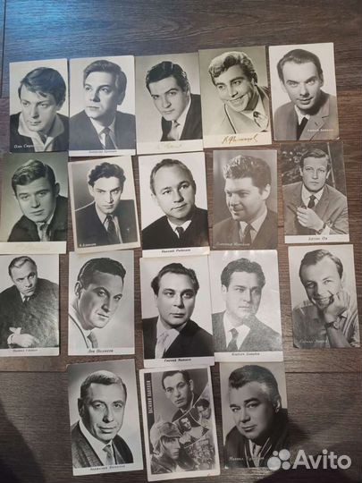 Коллекционные карточки мужчин артистов СССР