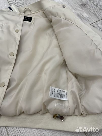 Бомбер Остин черный и белый