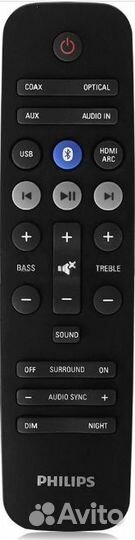 Пульт заменяющий Philips HTL2163B/51 для саундбара