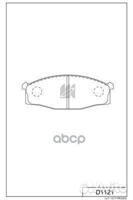 D1121 колодки тормозные дисковые передние Merc