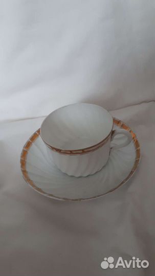 Чайная пара фарфор мскузнецова Д Ф