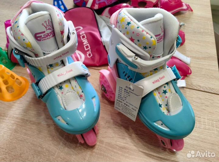 Детские ролики и защита