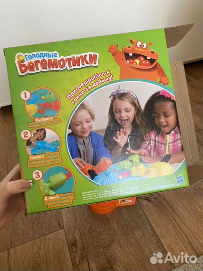 Игра «голодные бегемотики» хазбро