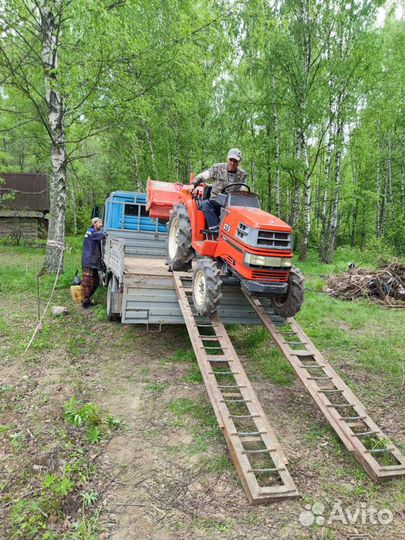 Вспашка земли минитрактором