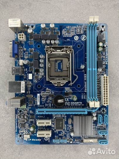 Материнская плата Gigabyte ga h61m s1