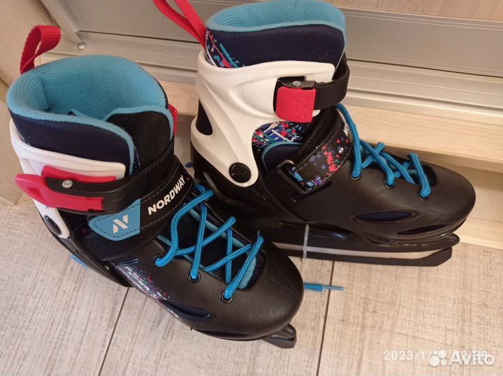 Коньки хоккейные раздвижные детские 30-33рр