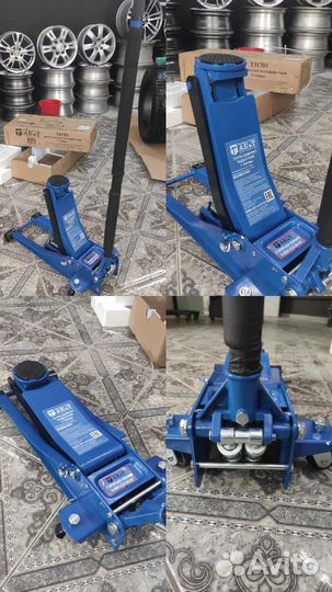 Домкрат подкатной низкий 3т 2-насосный AE&T