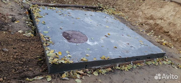 Сливная яма,траншеи,отмостки,стяжки пола