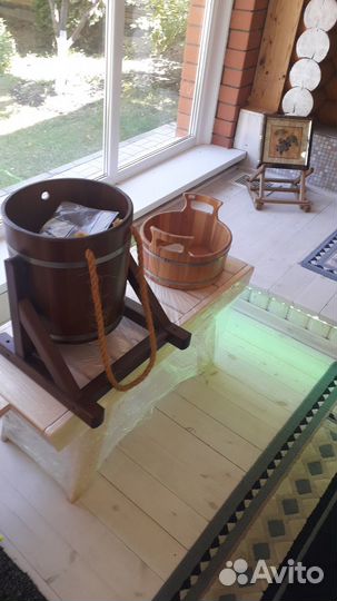 Всё для сауны банная утварь лавки липа