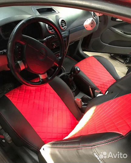 Чехлы экокожа Ромб Chevrolet Lacetti от Автопилот