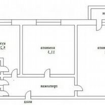 2-к. квартира, 44 м², 5/5 эт., Темиртау (Карагандинская область)