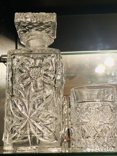 Набор для виски из хрусталя 7 предметов