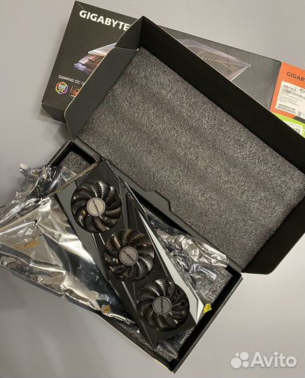 Видеокарта gigabyte RTX 3060 gaming OC 12GB
