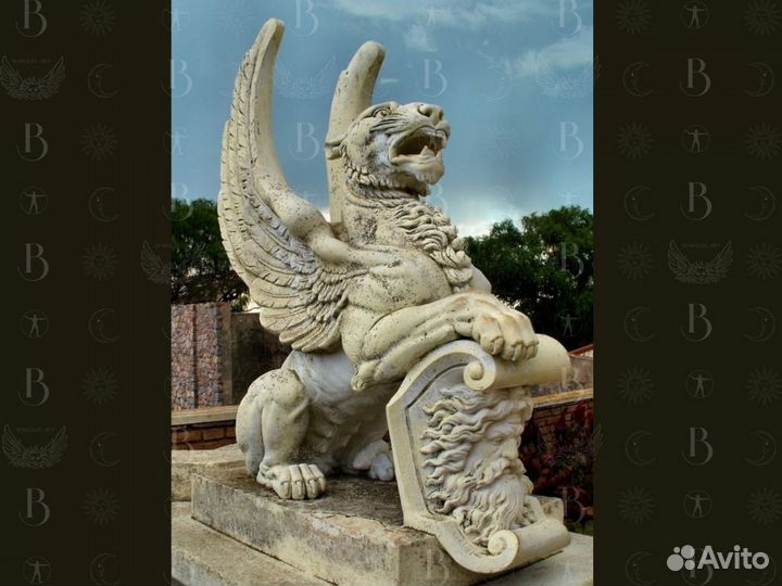Статуя Лев Крылытай 110см
