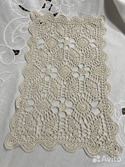 Вязаные салфетки, ручная работа винтаж