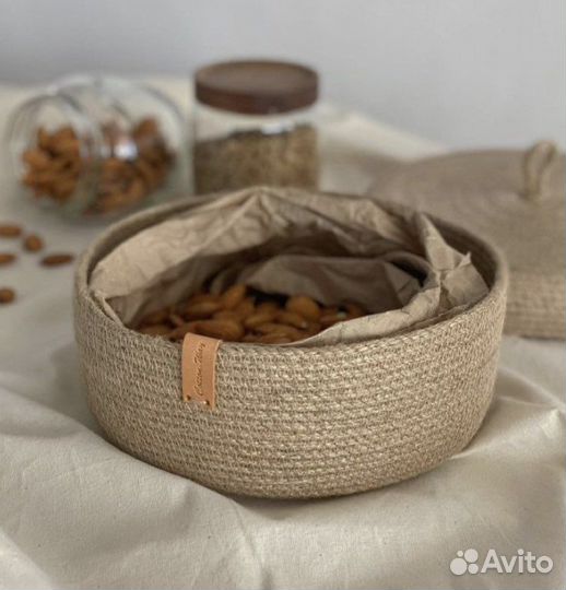 Корзина из джута