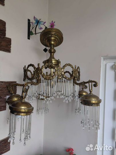 Люстра бронза