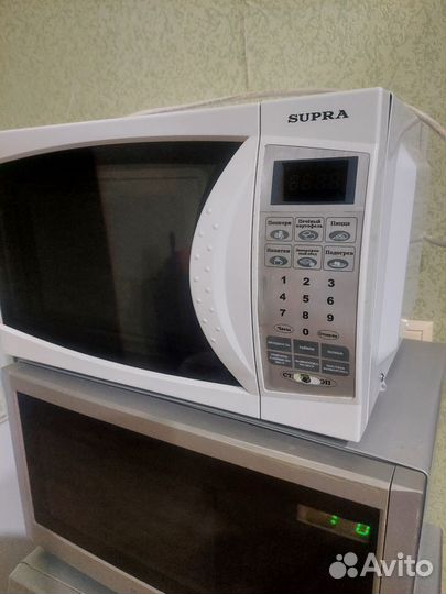 Рабочая микроволновая печь supra