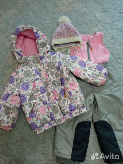 Куртка и комбенизон (осень, тёплая зима) + шапочка