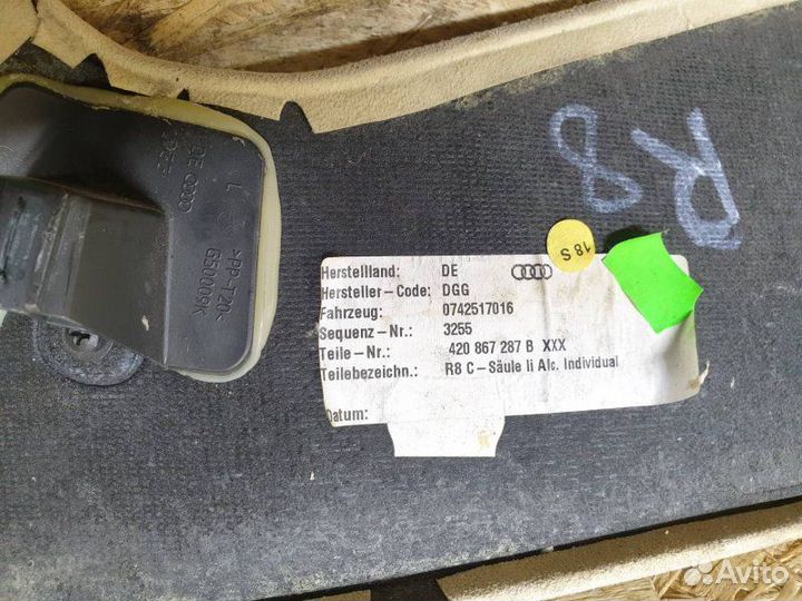 Обивка стойки облицовка левая Audi R8 42 4.2 2008