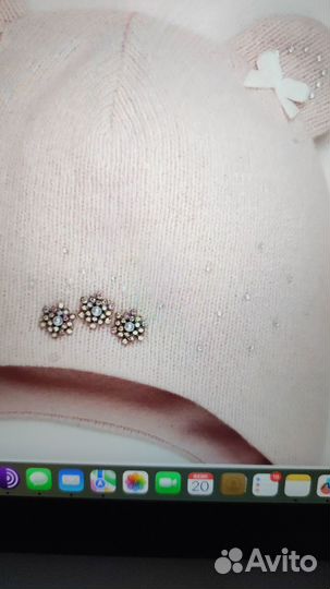 Шапка зимняя для девочки 44 46