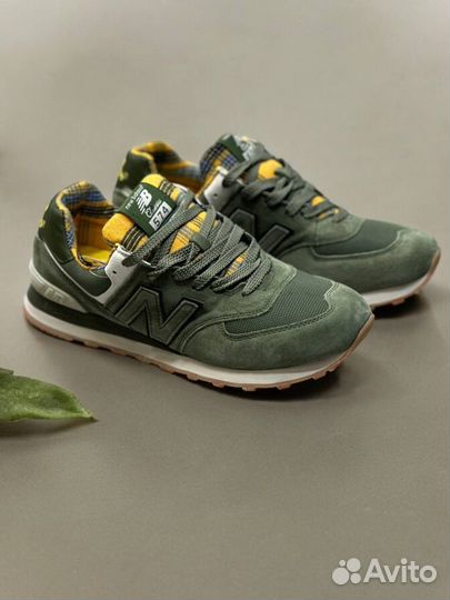 Кроссовки New Balance 574 зеленые