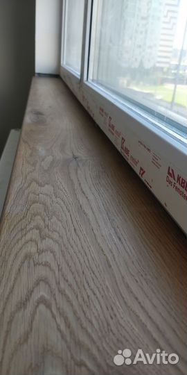 Подоконник деревянный из массива и щита