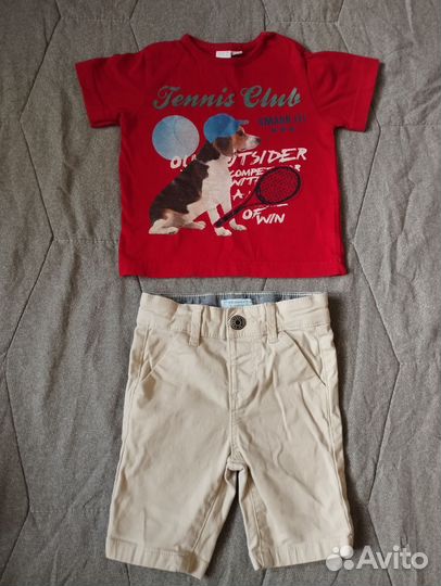 Вещи для мальчика пакетом на 6-9 месяцев р68-74