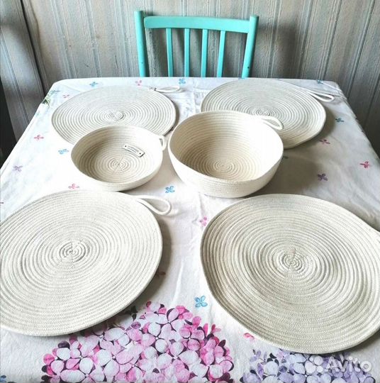 Салфетки из хлопкового шнура