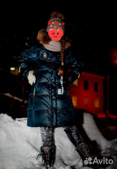 Пуховик для девочки Happy snow