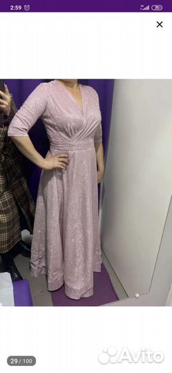Вечернее платье 48 размер бу (одела один раз)
