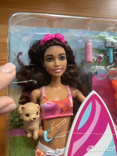 Кукла barbie с серфингом новая