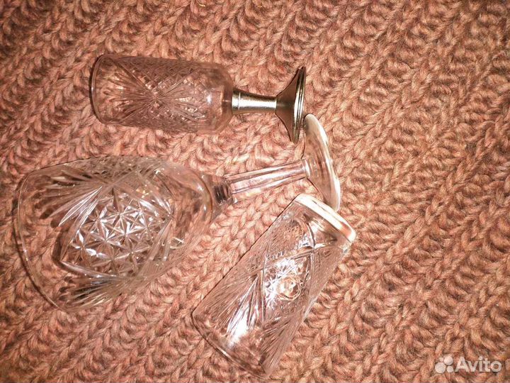 Фужеры, рюмки, стопки СССР хрусталь