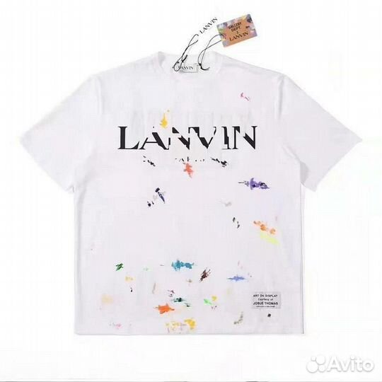 Футболка Lanvin gallery dept ручной рисунок