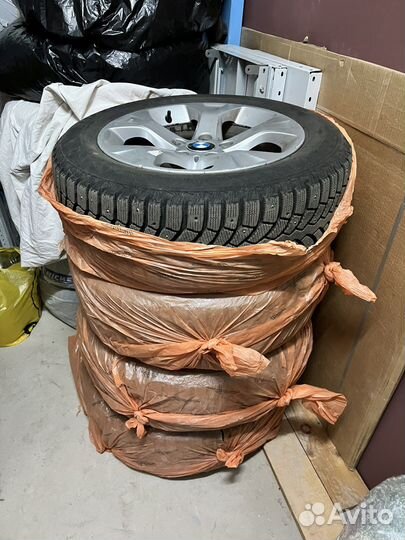 Зимние шипованные колеса BMW в сборе диски ориг