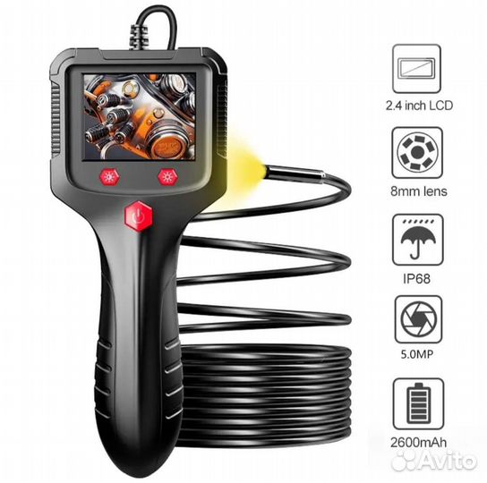 Камера-эндоскоп 2,4 IPS экран