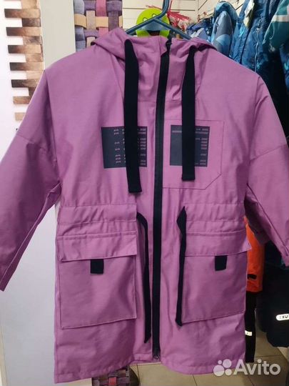 Куртка для девочки (утеплённая) рост 122, 128