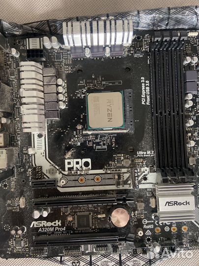 Комплект 8gb ddr4 +ryzen 7 1700 + A320M Pro4