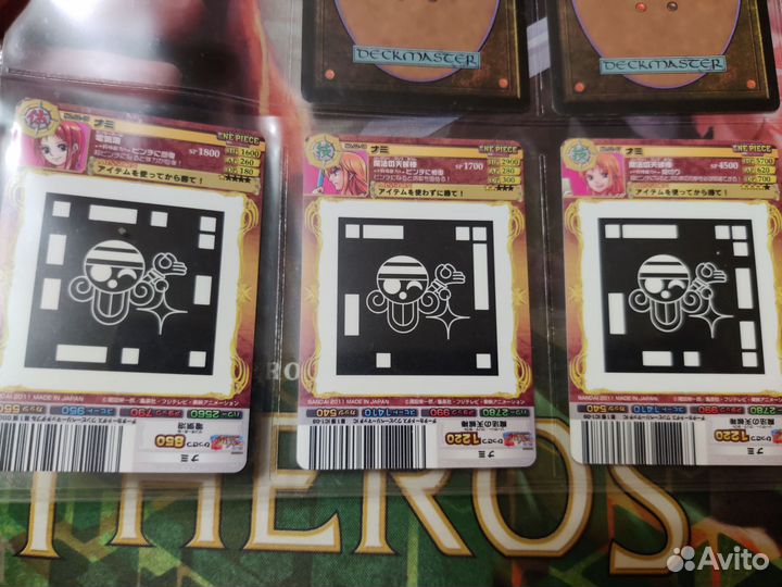 Редчайшие карты Nami One Piece Bandai 2011 Японски