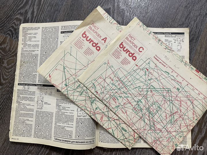 Журнал Бурда моден 1990 выпуск 4