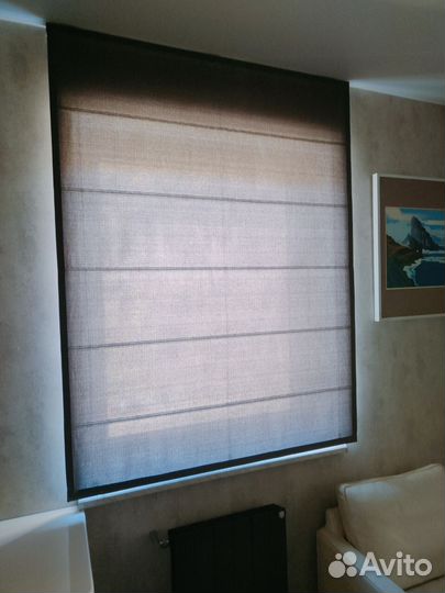 Римские шторы на электроприводе на заказ