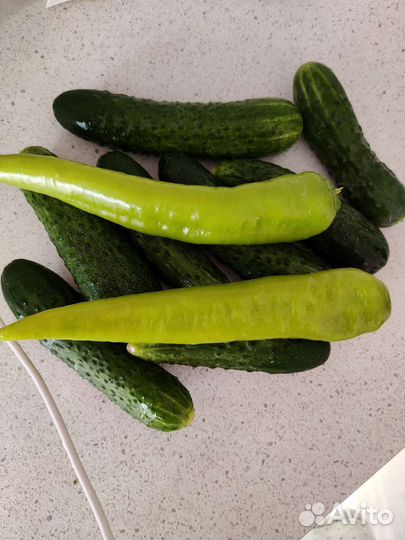 Огурцы, перцы