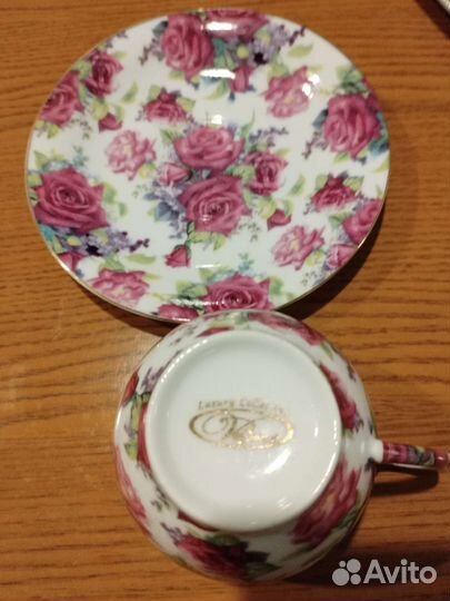Фарфор Красные розы