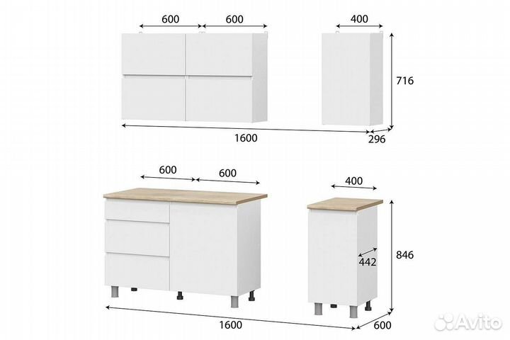 Кухонный гарнитур новый