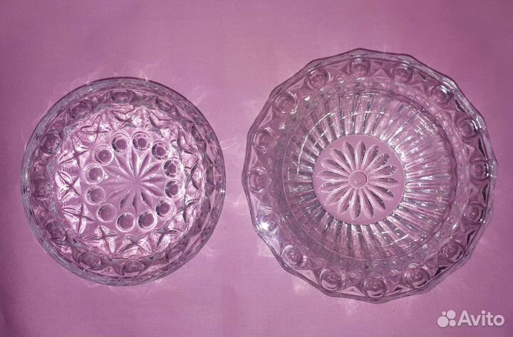 Хрустальная масленка/конфетница/ваза СССР